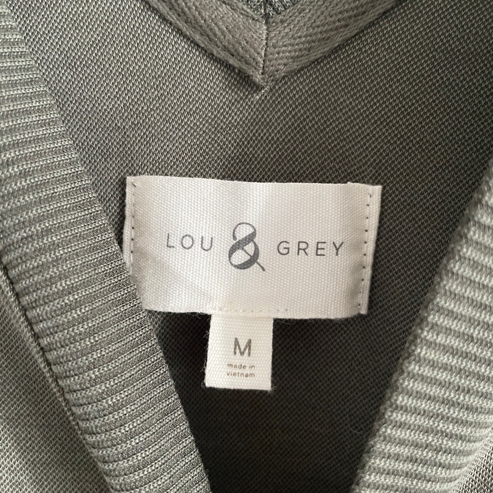 Lou & Grey Sage Green V-Neck Jumpsuit - Picture 3 of 3